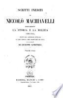 Scritti inediti, risguardanti la storia e la milizia (1499 - 1512)