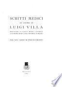 Scritti medici in onore di Luigi Villa