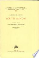 Scritti minori