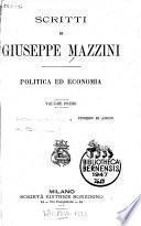 Scritti: Politica ed economia