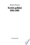 Scritti politici, 1953-1987