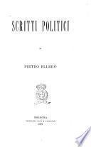 Scritti politici di Pietro Ellero