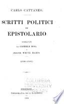Scritti politici ed epistolario