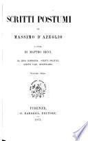 Scritti postumi di Massimo d'Azeglio