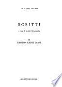 Scritti: Scritti di scienze umane