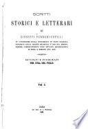 Scritti storici e letterari de Giuseppe Ferrari-Cupilli