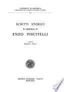 Scritti storici in memoria di Enzo Piscitelli
