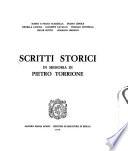 Scritti storici in memoria di Pietro Torrione