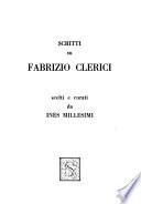 Scritti su Fabrizio Clerici