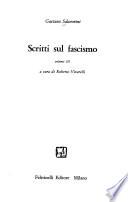 Scritti sul fascismo
