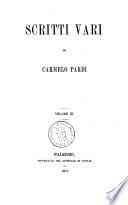 Scritti vari di Carmelo Pardi