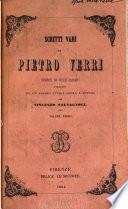 Scritti vari di Pietro Verri