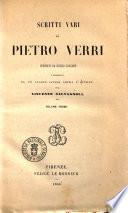 Scritti vari di Pietro Verri ordinati da Giulio Carcano