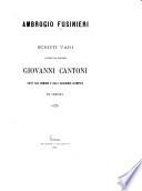 Scritti vari