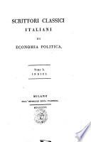Scrittori classici italiani di economia politica