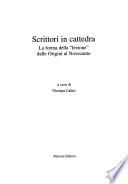 Scrittori in cattedra