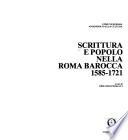 Scrittura e popolo nella Roma barocca, 1585-1721