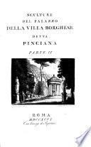 Sculture del palazzo della Villa Borghese detta Pinciana