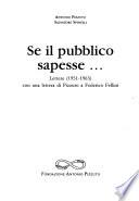 Se il pubblico sapesse ...