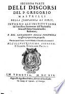 SECONDA PARTE DELLI DISCORSI