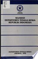 Sejarah Departemen Tenaga Kerja, Republik Indonesia
