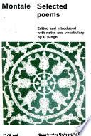 Selected poems [of] Eugenio Montale