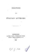 Selections from Italian authors [by G. Rampini. In Ital.].
