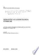 Semantica e lessicologia storiche