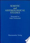 Semitic and Assyriological Studies