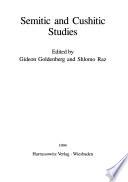 Semitic and Cushitic Studies