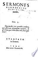 Sermones Bernardini Ochini Senensis