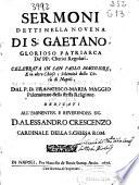 Sermoni detti Della nouena di S. Gaetano ...