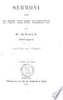 Sermoni per le feste dell'anno ecclesiastico del p. Knoll