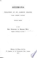 Sermons Preached in St. James's Chapel, York Street, London ... Second Series
