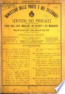 Servizio dei procacci [e] turni degli ufizi ambulanti, dei natanti e dei messaggeri ...