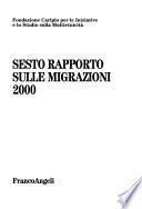 Sesto rapporto sulle migrazioni 2000