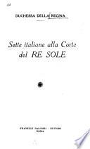 Sette italiane alla corte del Re sole