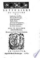 Sette libri di satire