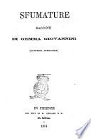Sfumature racconti di Gemma Giovannini (Contessa Ermelinda)