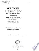 “Gli” Orazi e i Curiazi
