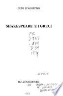 Shakespeare e i greci