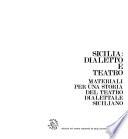 Sicilia, dialetto e teatro