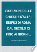 Sicrizioni delle Chiese e d'altri edifici di Roma dal secolo XI fino ai giorni noshi, 5