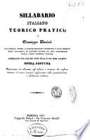 Sillabario italiano teorico pratico compilato per uso de' suoi figli e de' suoi allievi di Giuseppe Donini
