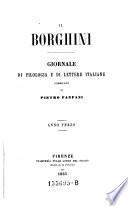 “Il” Borghini ; studj di filologia e di lettere italiane