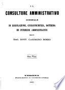 “Il” consultore amministrativo