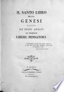 “Il” Santo Libro della Genesi, difeso da' nuovi assalti de' moderni liberi pensatori