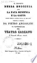 “Il” trionfo della modestia ossia la fata benefica e la gatta