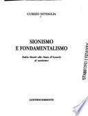 Sionismo e fondamentalismo
