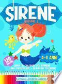 Sirene Libro Da Colorare per Bambini 4-8 Anni | 120 Pagine| Libro Prescolare | Album Da Colorare